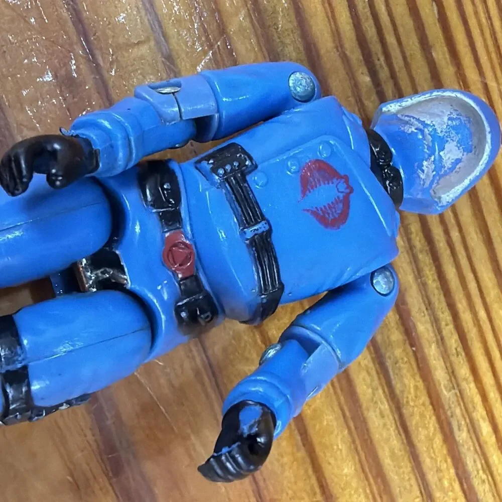 Vintage GI JOE 1982 - 83 COBRA COMMANDER ~ TIGHT SWIVEL JOINTS Broken Crotch